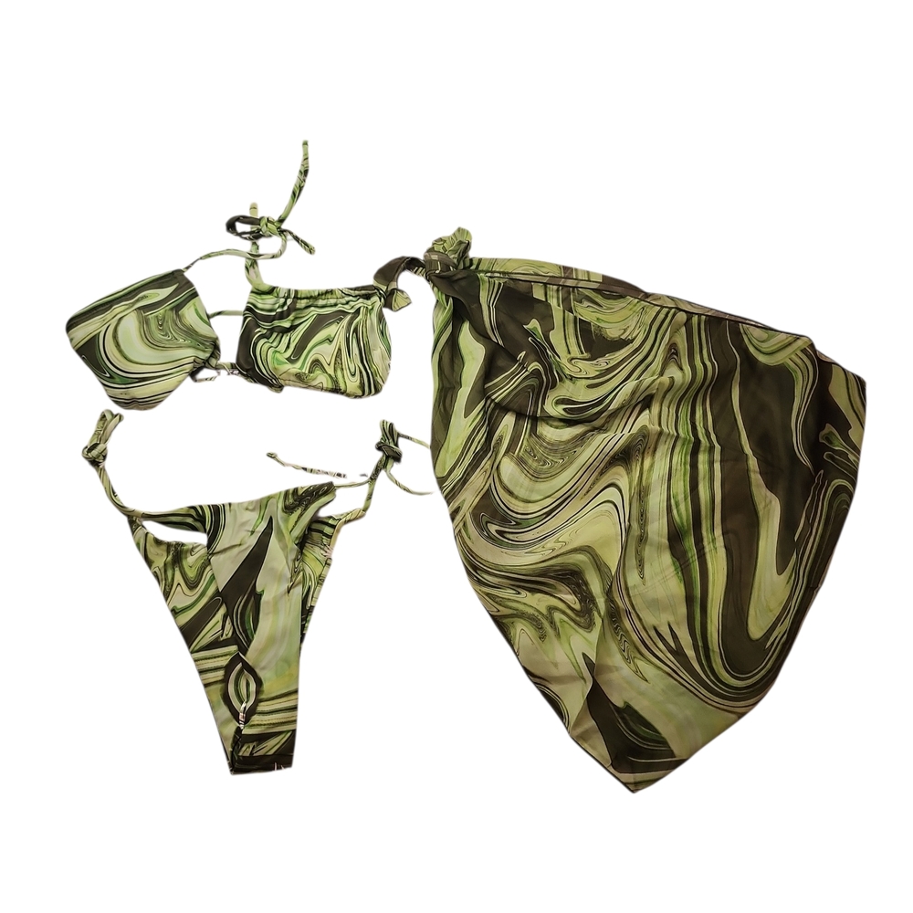 Swirl Pattern Bikini Set